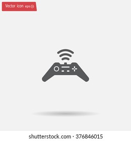Joystick sign icon, vector illustration. Flat design style