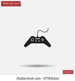 Joystick sign icon, vector illustration. Flat design style