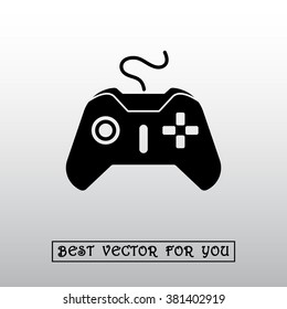 Joystick sign icon, vector illustration. Flat design style 