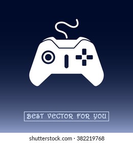 Joystick sign icon, vector illustration. Flat design style 