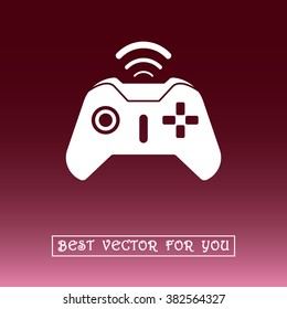 Joystick sign icon, vector illustration. Flat design style 
