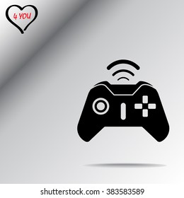 Joystick sign icon, vector illustration. Flat design style 