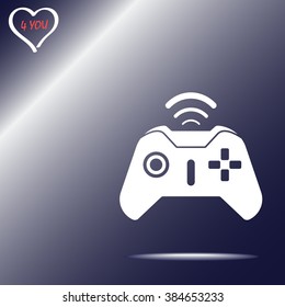 Joystick sign icon, vector illustration. Flat design style 
