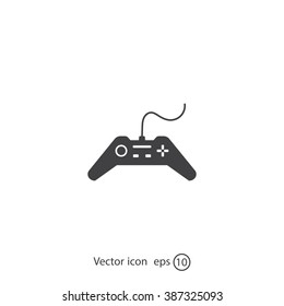 Joystick sign icon, vector illustration. Flat design style