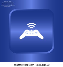Joystick sign icon, vector illustration. Flat design style