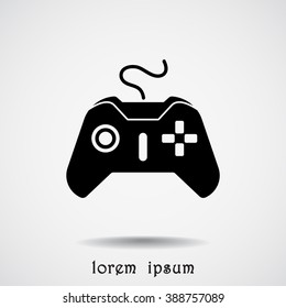 Joystick sign icon, vector illustration. Flat design style 