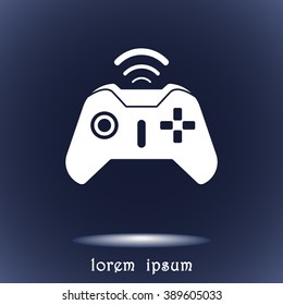 Joystick sign icon, vector illustration. Flat design style 