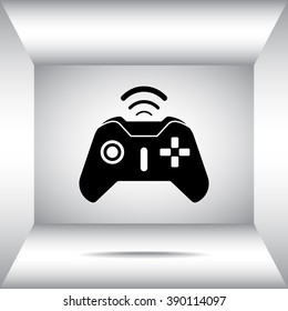 Joystick sign icon, vector illustration. Flat design style 
