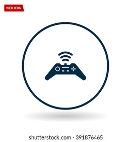 Joystick sign icon, vector illustration. Flat design style