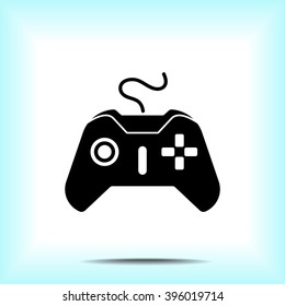 Joystick sign icon, vector illustration. Flat design style 