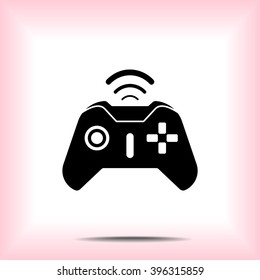Joystick sign icon, vector illustration. Flat design style 