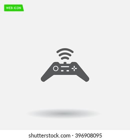 Joystick sign icon, vector illustration. Flat design style