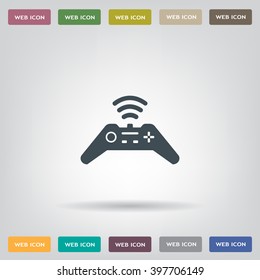 Joystick sign icon, vector illustration. Flat design style