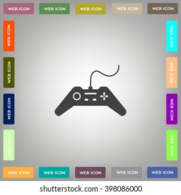 Joystick sign icon, vector illustration. Flat design style