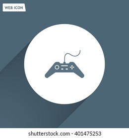 Joystick sign icon, vector illustration. Flat design style