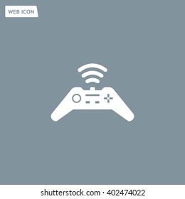 Joystick sign icon, vector illustration. Flat design style