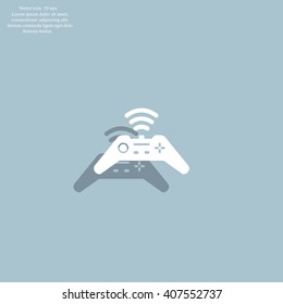 Joystick sign icon, vector illustration. Flat design style