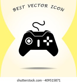 Joystick sign icon, vector illustration. Flat design style 