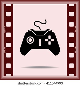 Joystick sign icon, vector illustration. Flat design style 
