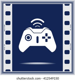 Joystick sign icon, vector illustration. Flat design style 