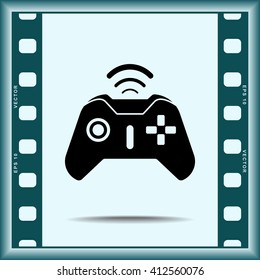 Joystick sign icon, vector illustration. Flat design style 