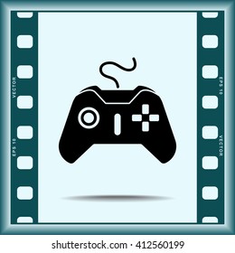 Joystick sign icon, vector illustration. Flat design style 