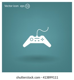 Joystick sign icon, vector illustration. Flat design style
