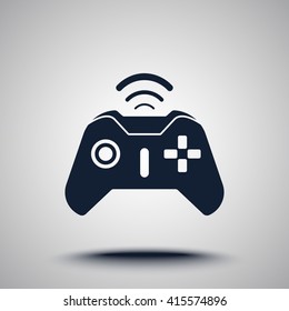 Joystick sign icon, vector illustration. Flat design style 