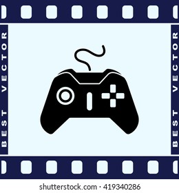 Joystick sign icon, vector illustration. Flat design style 