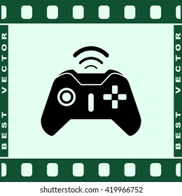 Joystick sign icon, vector illustration. Flat design style 