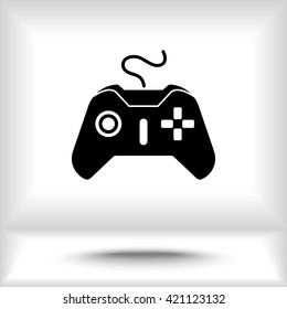 Joystick sign icon, vector illustration. Flat design style 