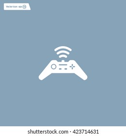 Joystick sign icon, vector illustration. Flat design style