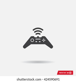 Joystick sign icon, vector illustration. Flat design style