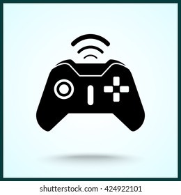 Joystick sign icon, vector illustration. Flat design style 