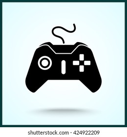 Joystick sign icon, vector illustration. Flat design style 