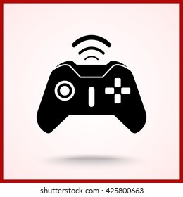 Joystick sign icon, vector illustration. Flat design style 