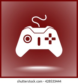 Joystick sign icon, vector illustration. Flat design style 