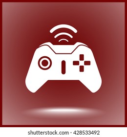 Joystick sign icon, vector illustration. Flat design style 