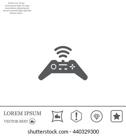 Joystick sign icon, vector illustration. Flat design style