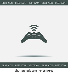 Joystick sign icon, vector illustration. Flat design style