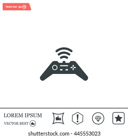 Joystick sign icon, vector illustration. Flat design style