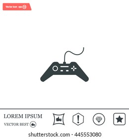 Joystick sign icon, vector illustration. Flat design style