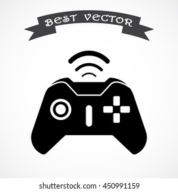 Joystick sign icon, vector illustration. Flat design style 