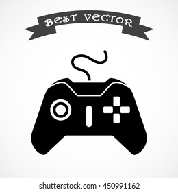 Joystick sign icon, vector illustration. Flat design style 
