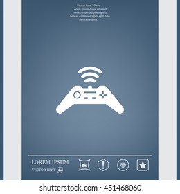 Joystick sign icon, vector illustration. Flat design style