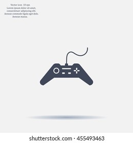 Joystick sign icon, vector illustration. Flat design style