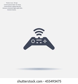 Joystick sign icon, vector illustration. Flat design style