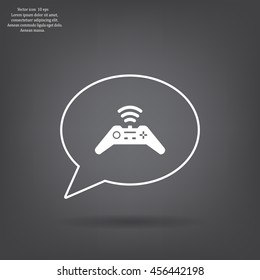 Joystick sign icon, vector illustration. Flat design style