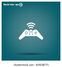 Joystick sign icon, vector illustration. Flat design style