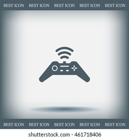 Joystick sign icon, vector illustration. Flat design style